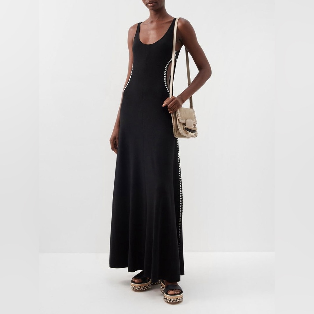 SOLD - Chloe Black Maxi Dress with cutouts SS22